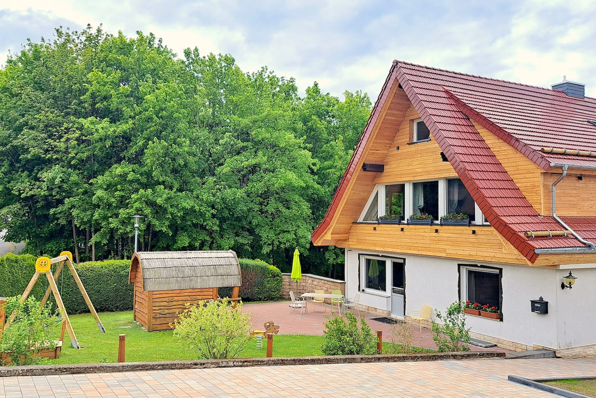 Außenbereich Ferienhaus Fingerhut