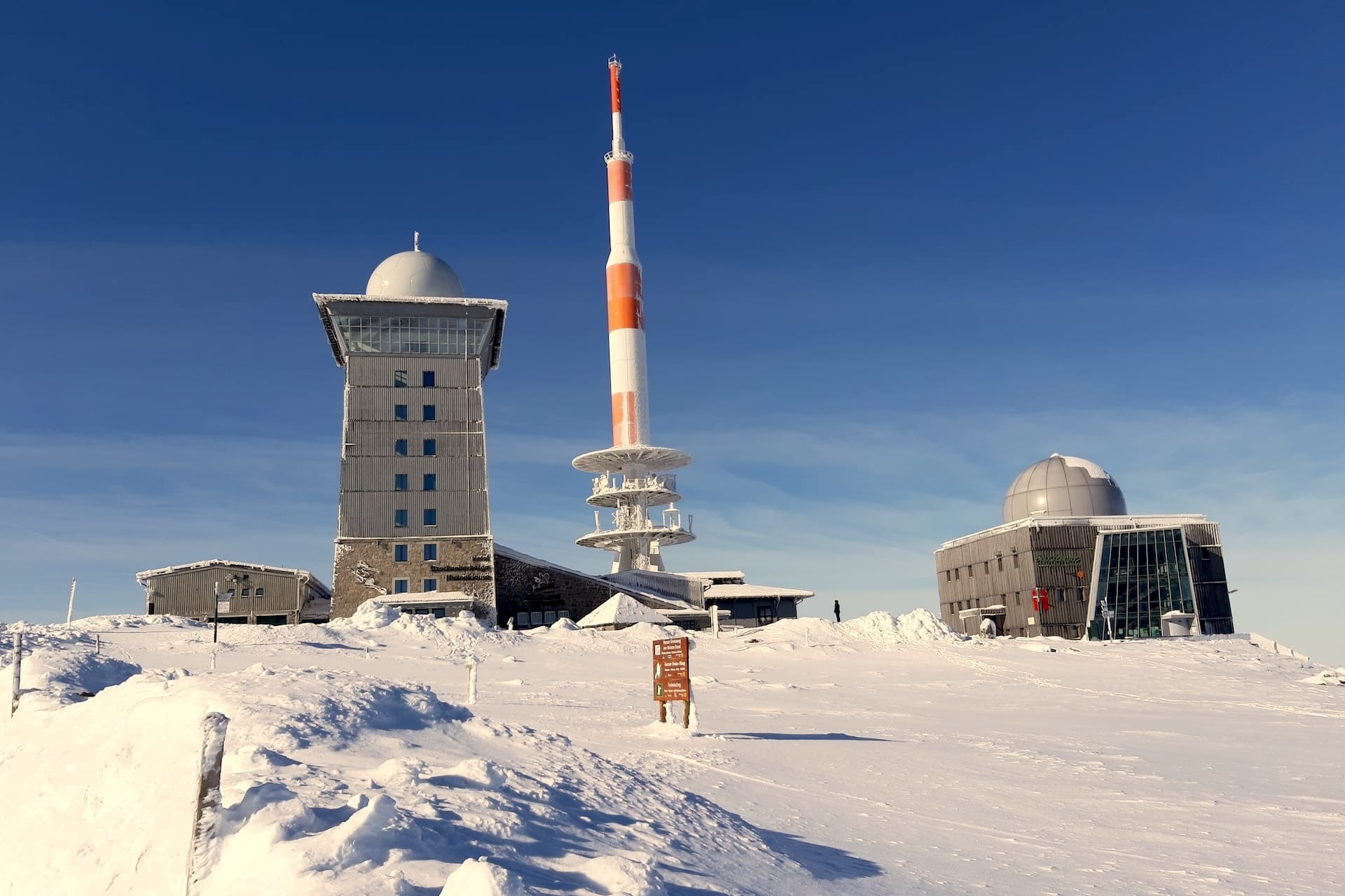 Brocken im Winter beim Urlaub in Hohegeiß