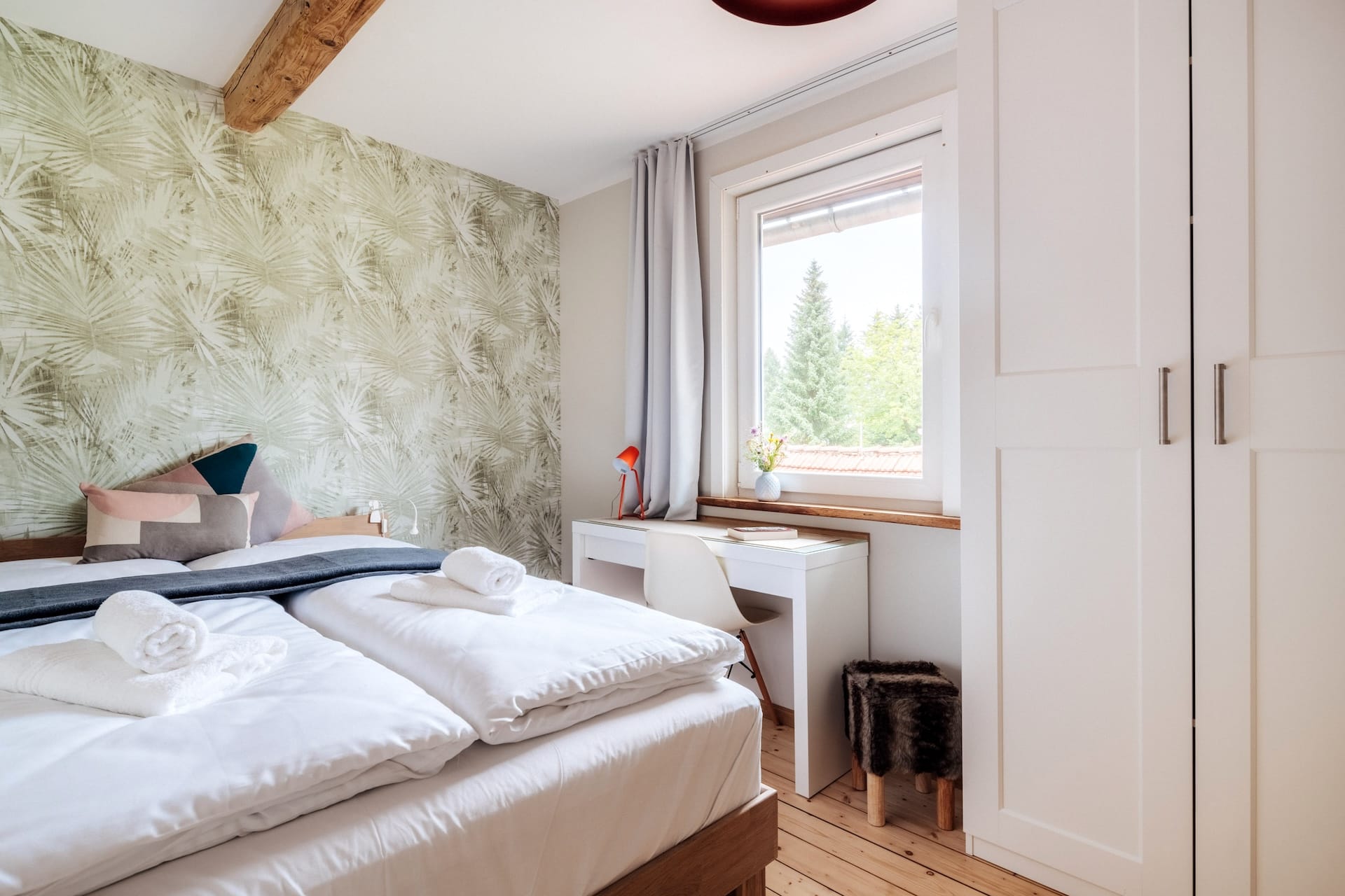 Schlafzimmer im DG Ferienhaus Fingerhut